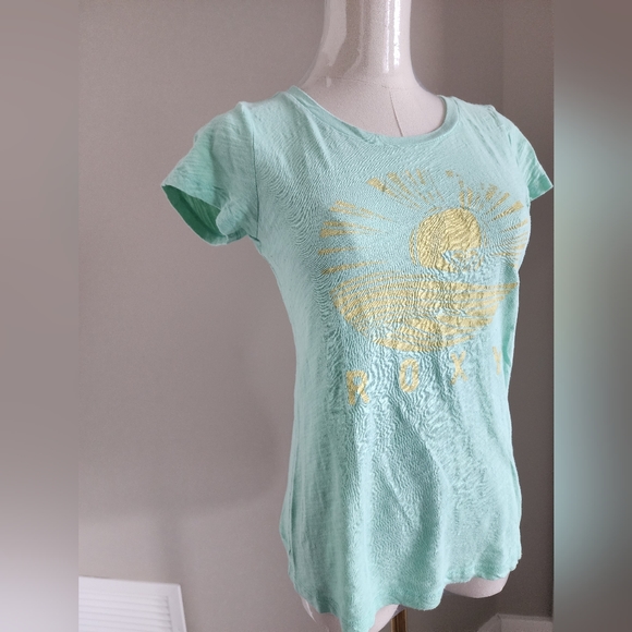 Roxy Girls Tshirt in Mint - Picture 3 of 7
